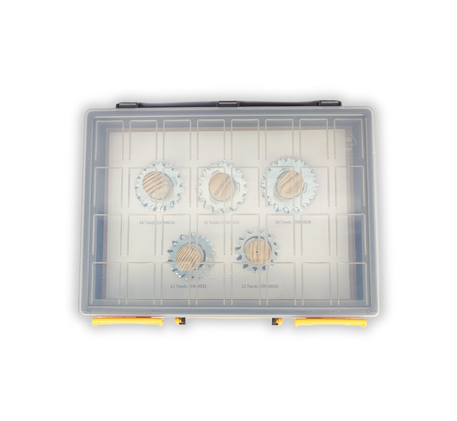 Onderdelenkoffer Xtrabike tandwielen