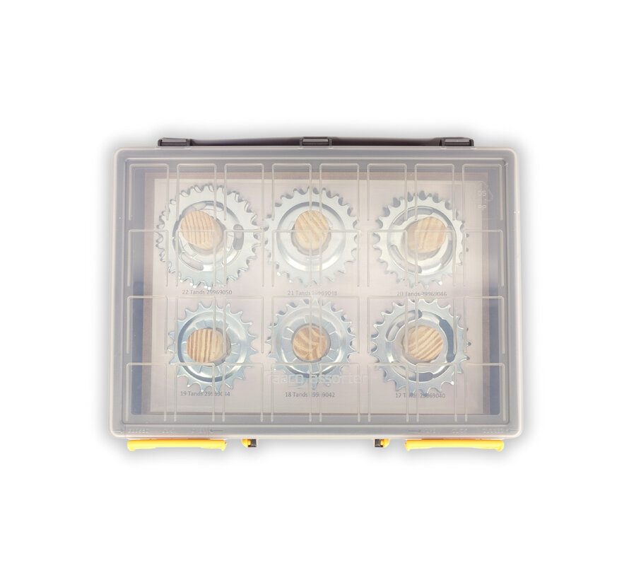 Onderdelenkoffer Xtrabike tandwielen