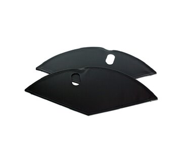 Jasbeschermer 28 mat zwart lakdoek