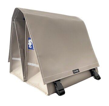 Clarijs Tas Clarijs dubbel xl taupe mat 46 ltr