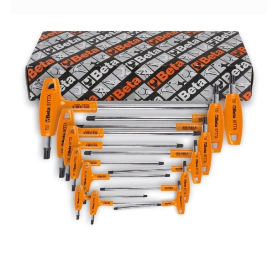Torxsleutelset Beta 6 delig haaks