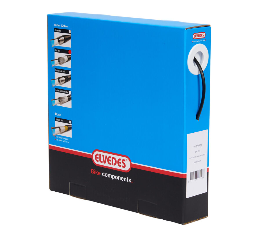Buitenkabel Elvedes 5.0mm zwart sis