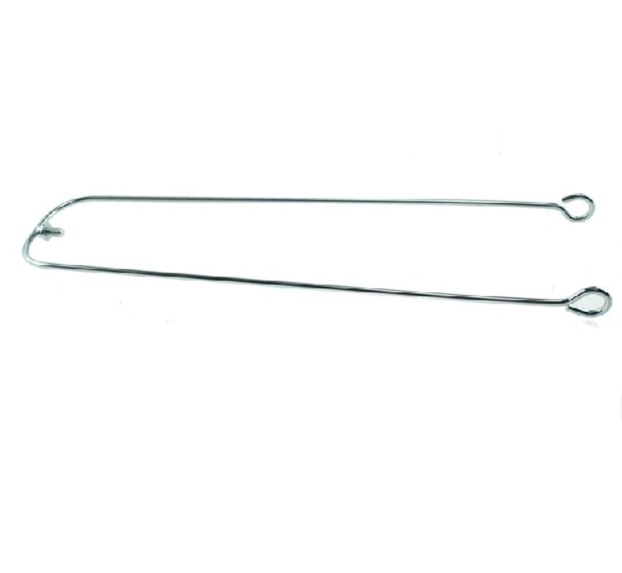 Spatbordstang draad 20 met oog