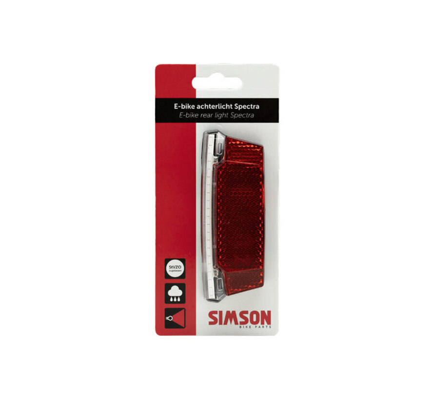 Achterlicht Simson Spectra 6-48v drager
