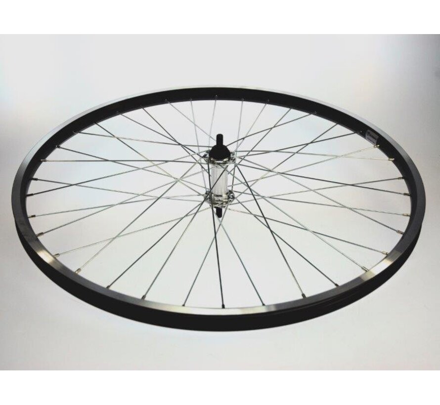 Voorwiel 26x1.75 alu zwart