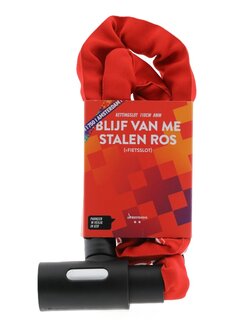 Niet verkeerd Slot Amsterdam 750 kettingslot rood