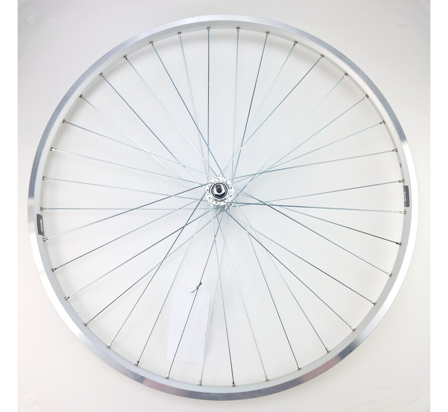 Voorwiel 28 alu zilver zac19 blank