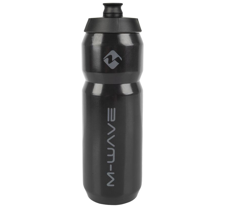 Bidon m-wave 750ml met indicator zwart