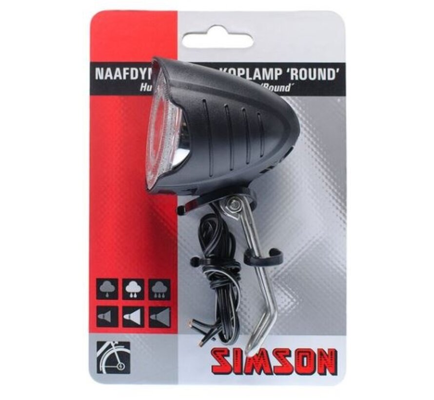Koplamp Simson led round 7 lux