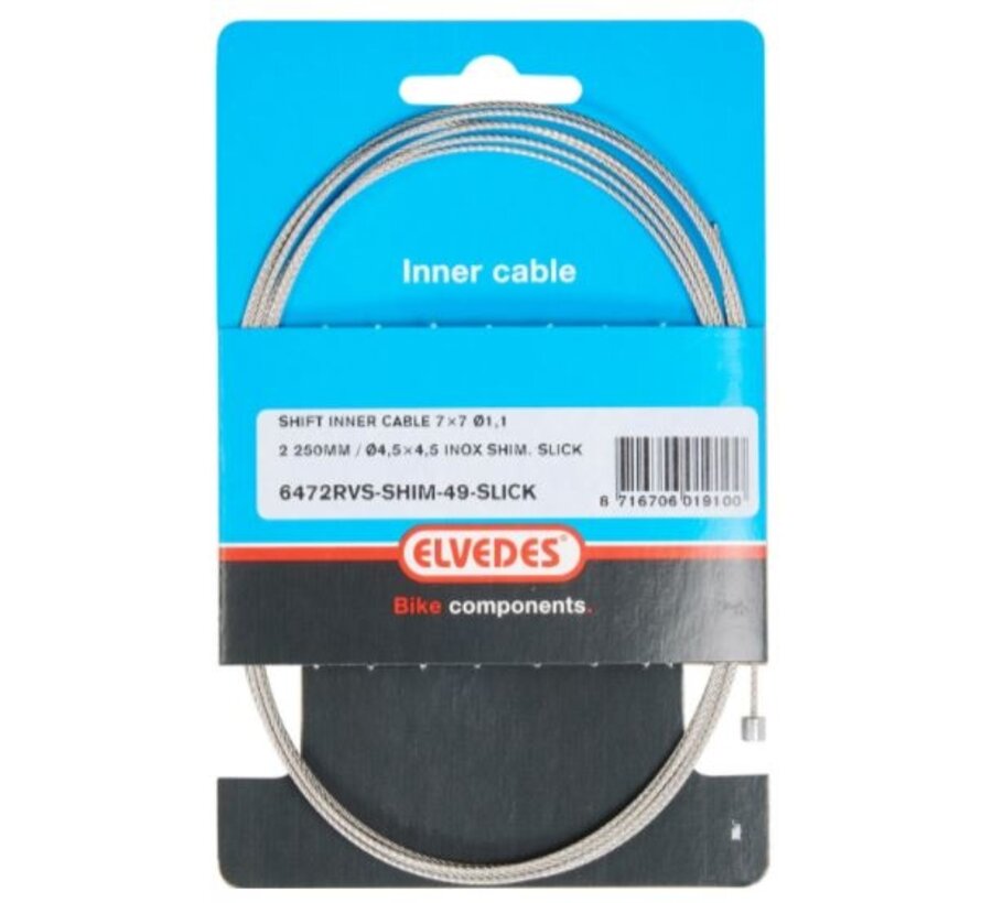 Binnenkabel Elvedes rvs 4,5x4,5