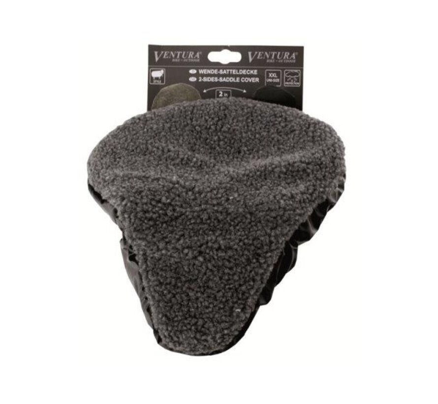 Zadeldek Ventura schapenvacht antraciet