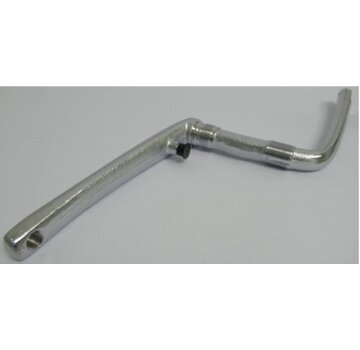 Crank one piece bmx zilver