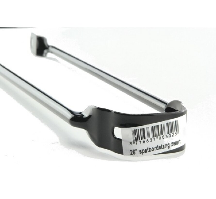 Spatbordstang 26sp zwart