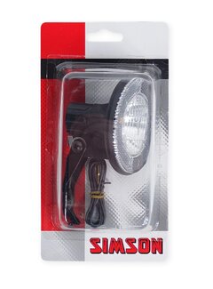 Simson Koplamp Simson tour zwart met beugel