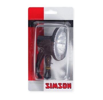 Simson Koplamp Simson tour zwart met beugel