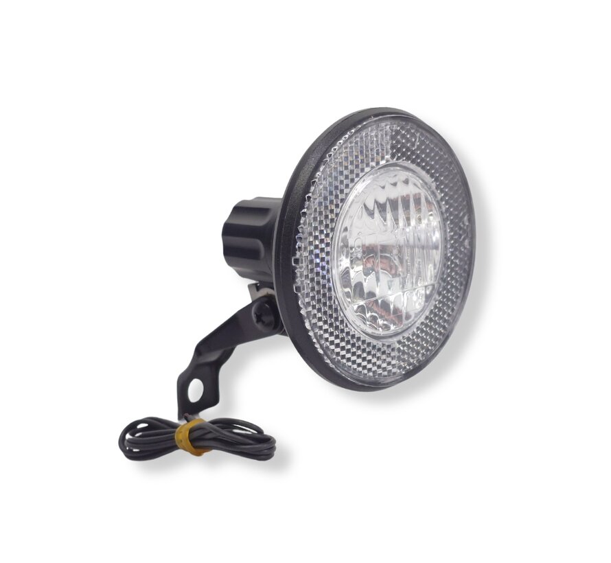 Koplamp Simson tour zwart met beugel