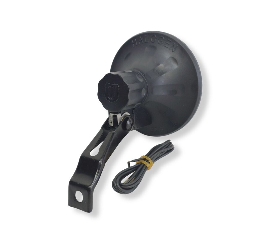 Koplamp Simson tour zwart met beugel