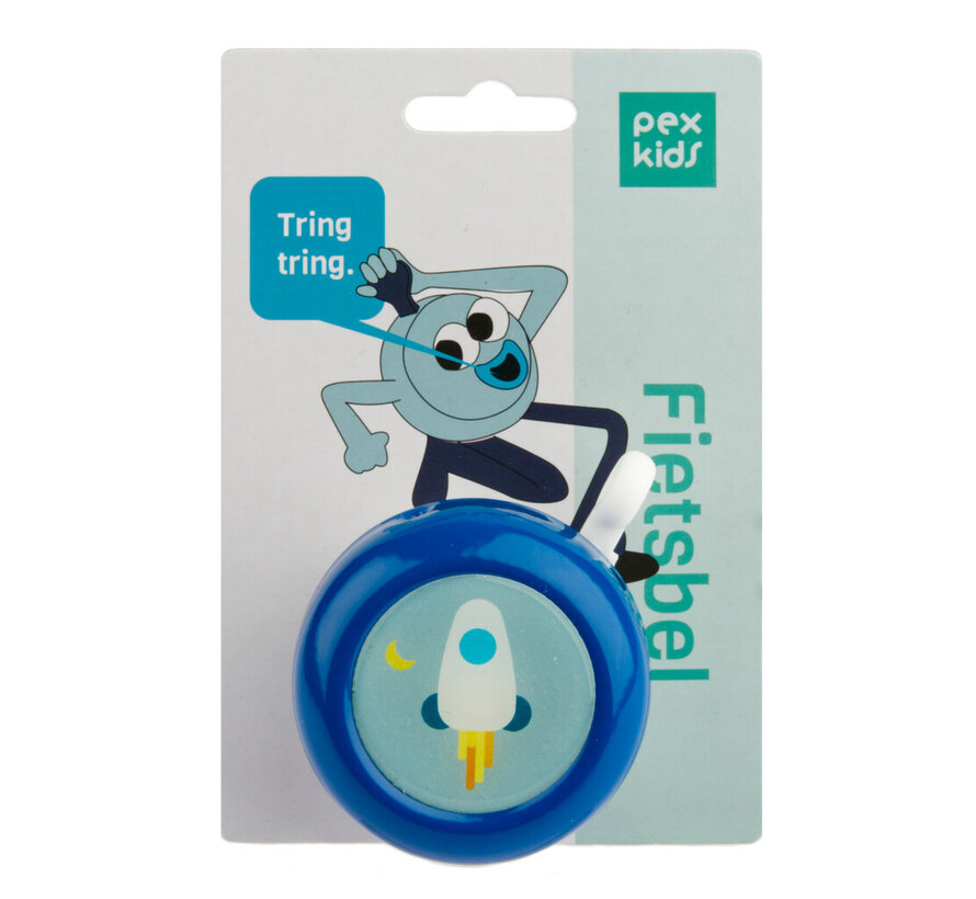 Bel Pexkids rocket blauw/wit