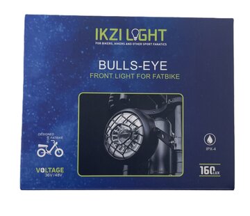 IkziLight Koplamp Ikzi Light Bulls-eye Fatbike