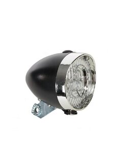 Koplamp import zwart batterij retro