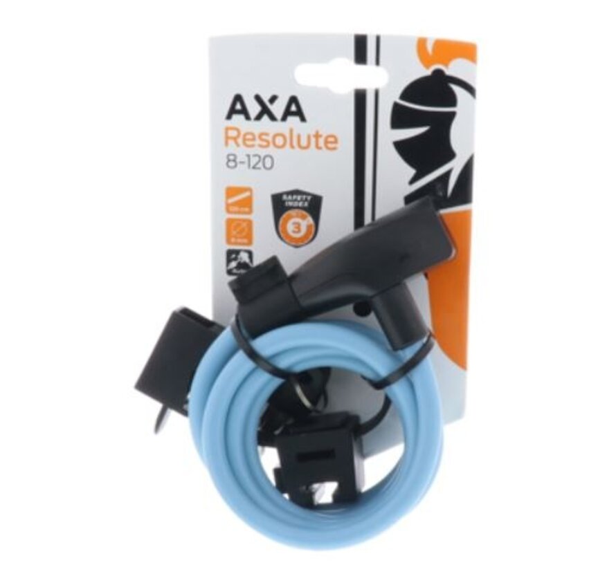 Slot Axa kabelslot resolute 120/8 ice bl