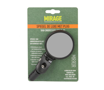 Mirage Spiegel Mirage Round zwart in het stuur