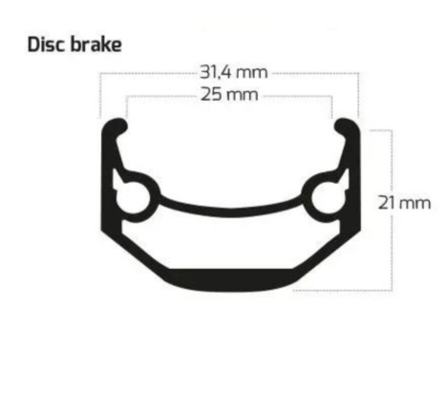 Velg Ryde 28 Andra-40 36g/14