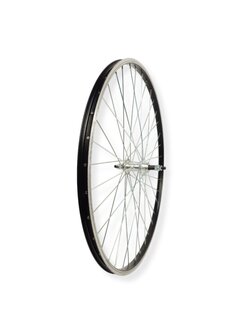 Achterwiel 28 freewheel vast zwart