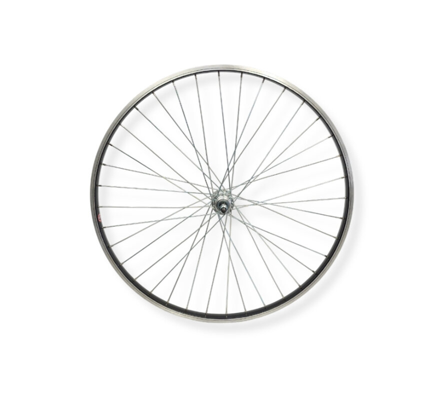 Achterwiel 28 freewheel vast zwart