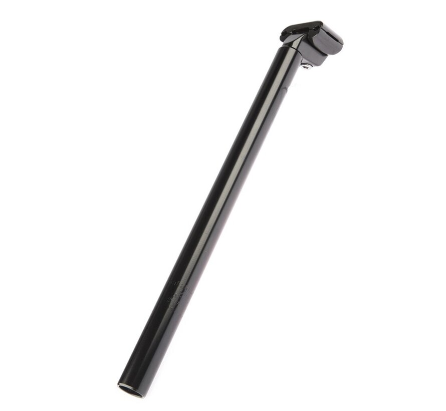 Zadelpen atb zwart 27.2 40cm alu