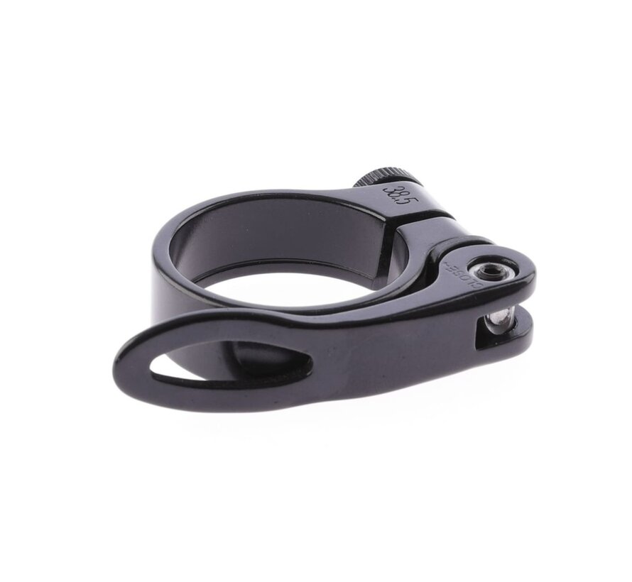 Zadelpenklem Mirage alu 34.9 zwart
