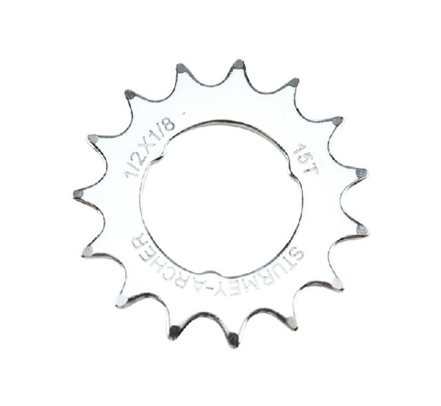 Tandwiel SA 15T vlak 1/2x1/8