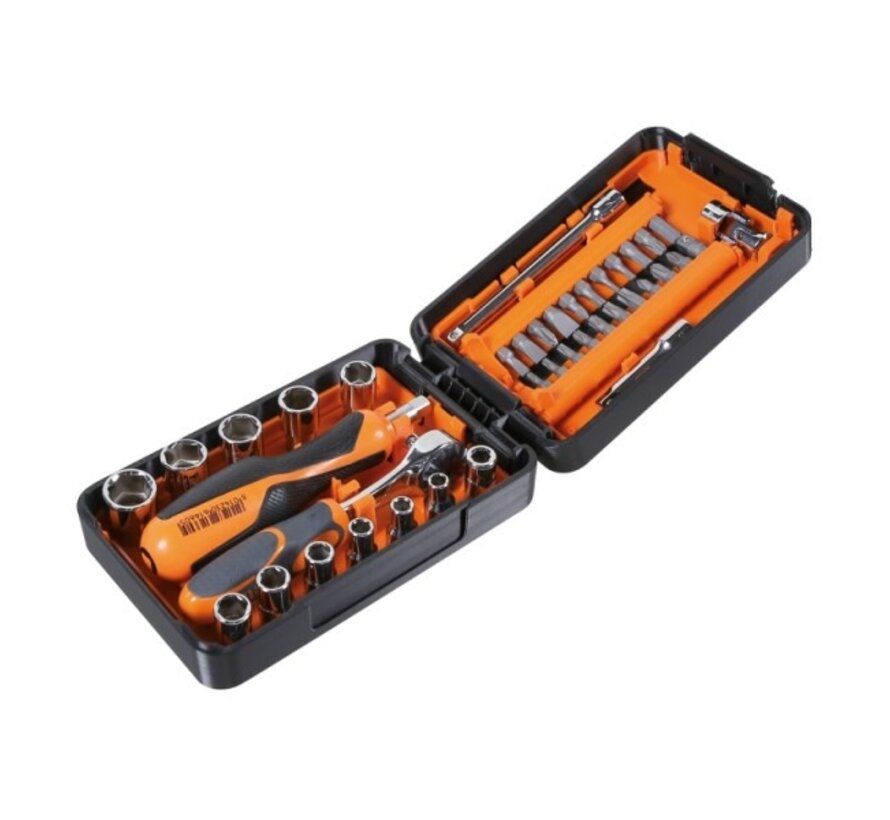 Dopsleutelset met bits Beta 39 delig