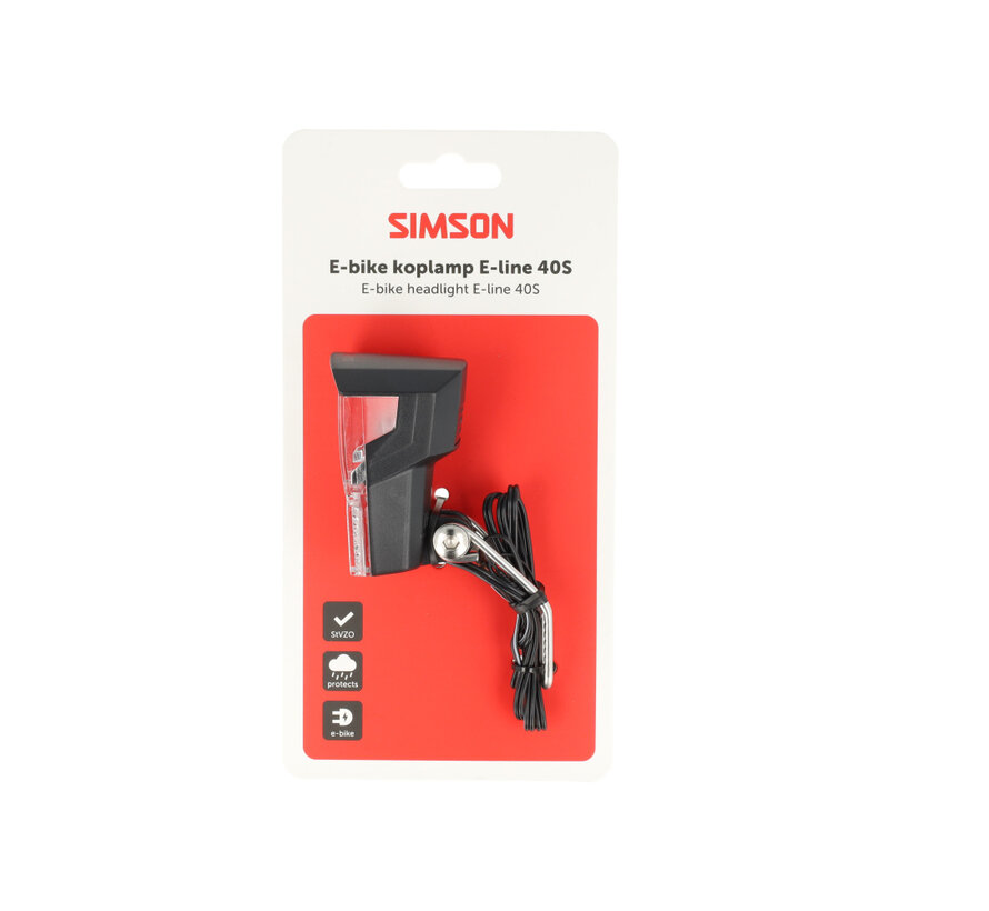 Koplamp Simson aurora e-line 40S