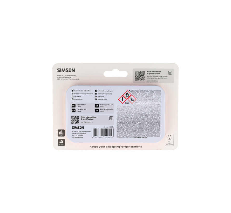 Reparatiedoos Simson e-bike