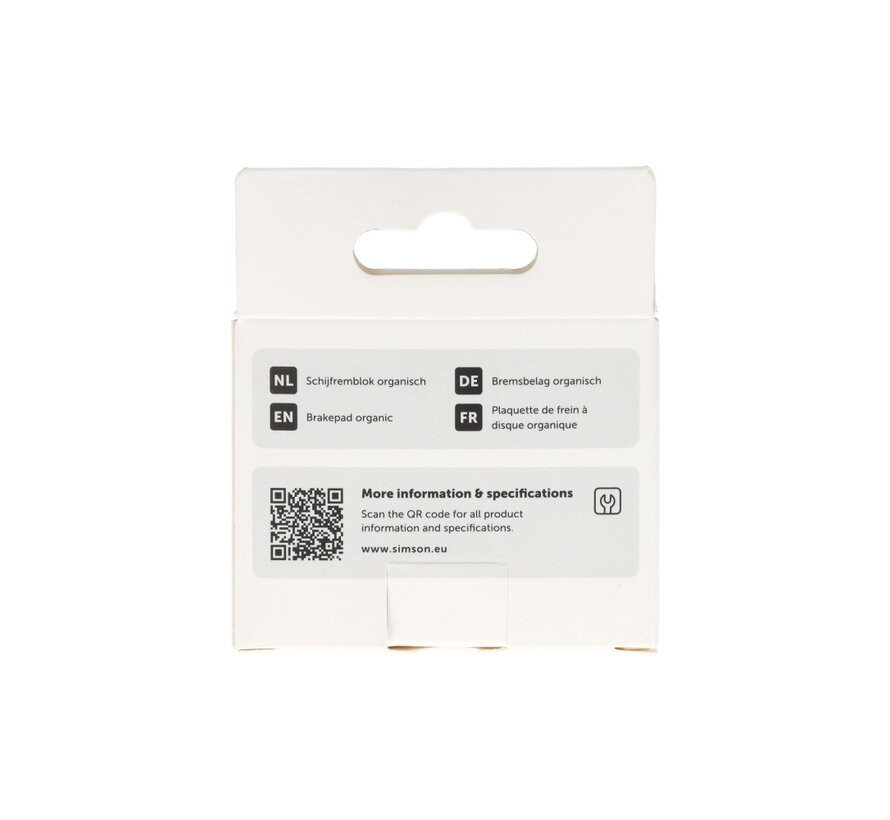 Schijfremblokken Simson Organisch