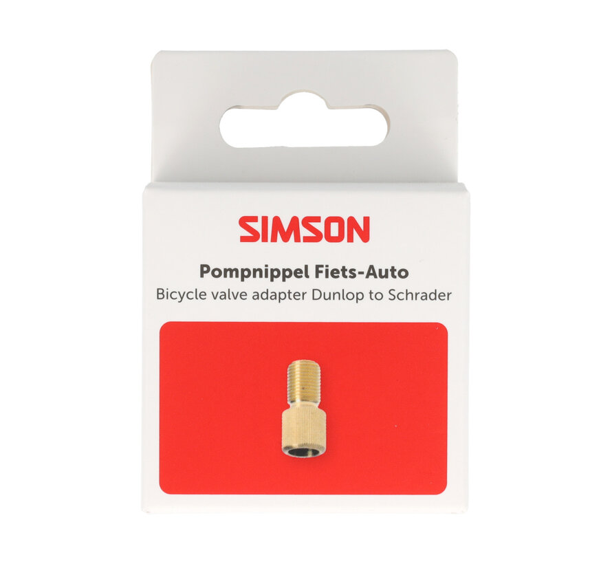 Verloopnippel Simson fiets auto