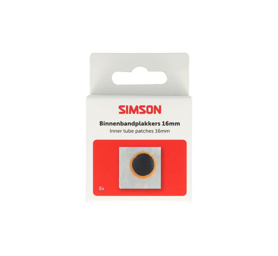 Binnenbandpleisters Simson 16mm rond