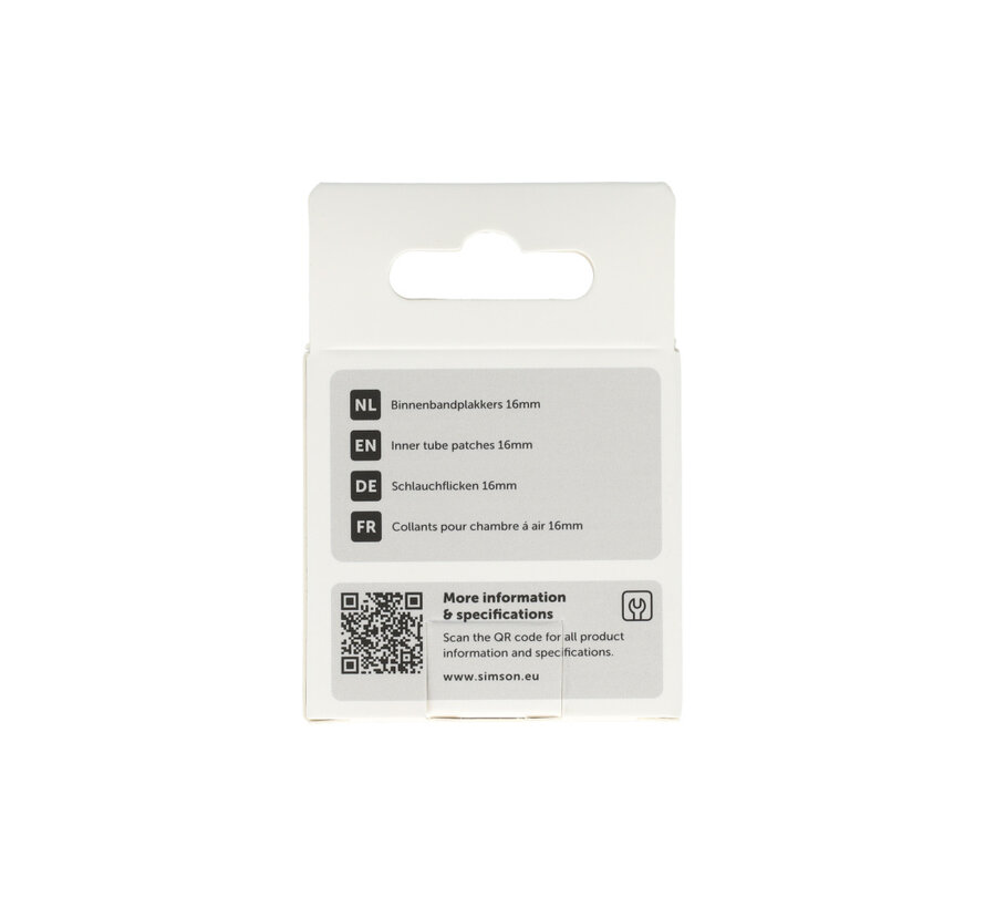 Binnenbandpleisters Simson 16mm rond