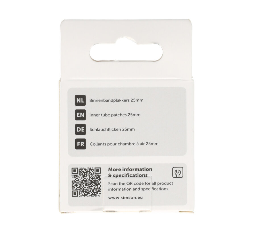 Binnenbandpleisters Simson 25mm rond