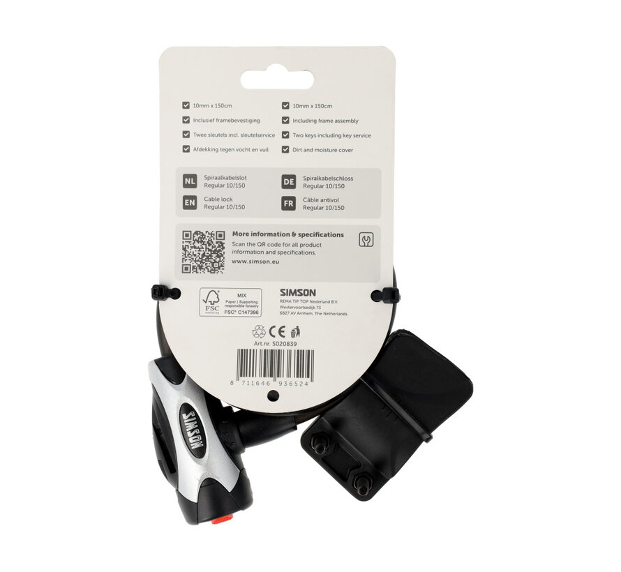 Slot Simson kabelslot regular xl