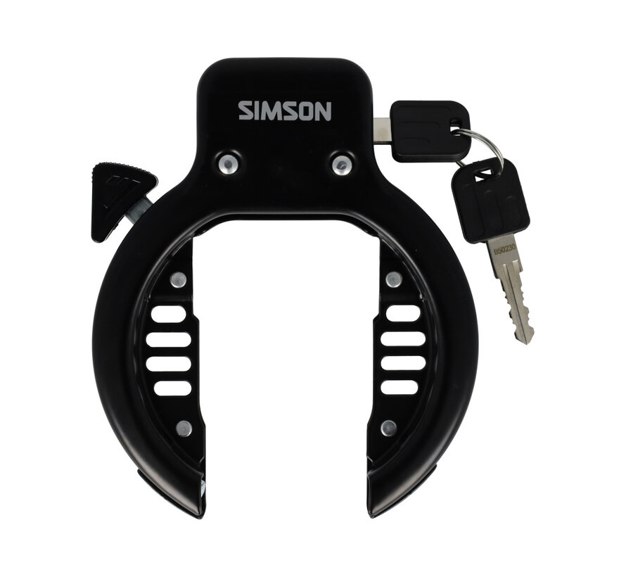 Slot Simson ringslot universeel zwart