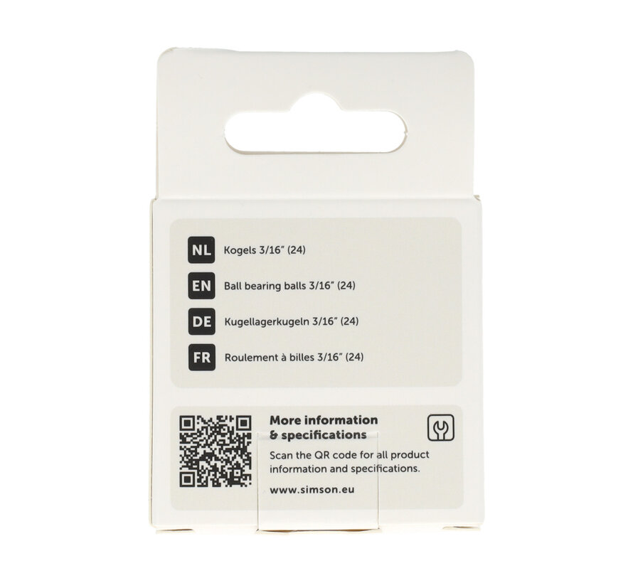 Kogels Simson 3/16  24 stuks