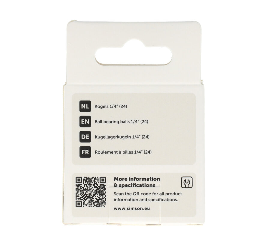 Kogels Simson 1/4  24 stuks