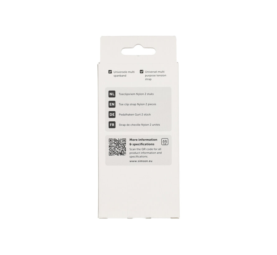 Toeclipsriemen Simson nylon 2 stuks