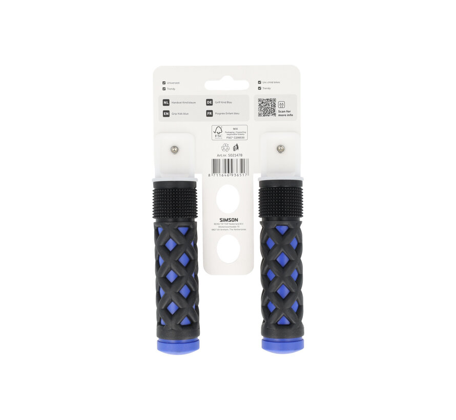 Handvatten Simson kinder blauw-zwart