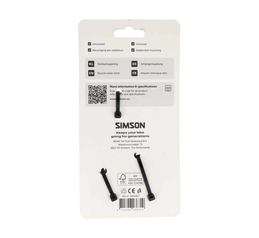 Koppeling fietskar Simson