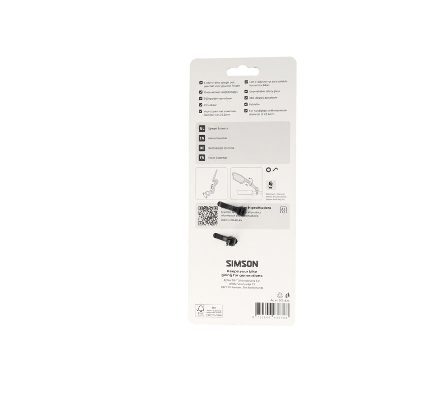 Spiegel Simson essential verstelbaar
