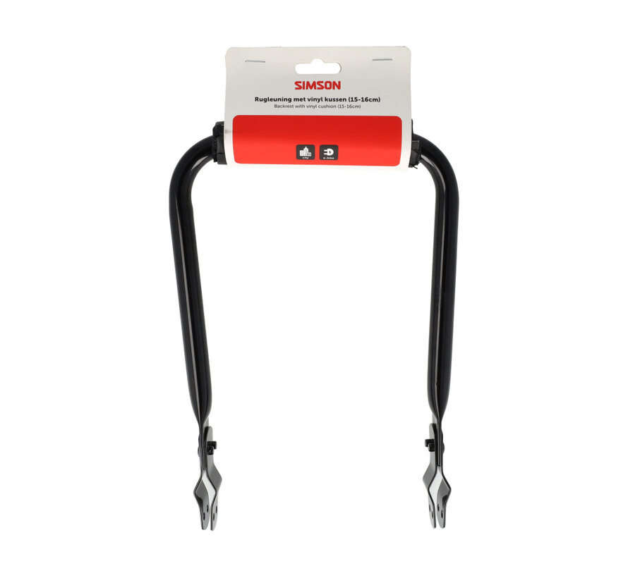 Rugleuning Simson breed met kussen