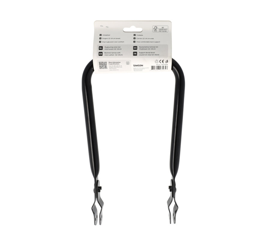 Rugleuning Simson smal met kussen